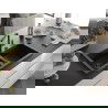Mexen Hektor chiuvetă de granit cu 2 compartimente 800 x 480 mm, negru/argintiu metalic, sifon negru - 6521802000-73-B