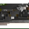 Mexen Hektor chiuvetă de bucătărie din granit cu 2 cuve 800 x 480 mm, negru pistruiat, sifon auriu - 6521802000-76-G