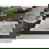 Mexen Omar chiuvetă granit 1-cameră 800 x 480 mm, albă, sifon auriu - 6520801005-20-G