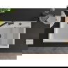 Mexen Omar chiuvetă din granit cu 1 compartiment 800 x 480 mm, alb, sifon negru - 6520801005-20-B