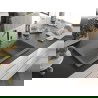 Chiuvetă granit Mexen Omar 1-cameră 800 x 480 mm, gri, sifon auriu - 6520801005-71-G