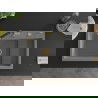 Chiuvetă granit Mexen Omar 1-cameră 800 x 480 mm, gri, sifon auriu - 6520801005-71-G