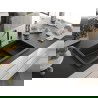 Mexen Omar chiuvetă granit 1-camere 800 x 480 mm, negru/argintiu metalic, sifon auriu - 6520801005-73-G
