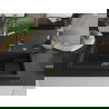 Mexen Omar chiuvetă granit 1-camere 800 x 480 mm, negru/argintiu metalic, sifon auriu - 6520801005-73-G