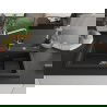 Mexen Omar chiuvetă de granit cu 1 compartiment 800 x 480 mm, negru/auriu metalizat, sifon crom - 6520801005-75