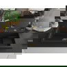 Mexen Omar chiuvetă de bucătărie din granit 1-cuvelă 800 x 480 mm, negru/auriu metalic, sifon auriu - 6520801005-75-G
