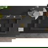 Mexen Omar chiuvetă granit 1-cameră 800 x 480 mm, negru punctat, sifon auriu - 6520801005-76-G