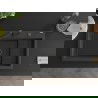 Mexen Omar 1-medencés gránit mosogató 800 x 480 mm, fekete pöttyös, fekete szifonnal - 6520801005-76-B