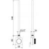 Mexen FA-FD14 600 W-os elektromos fűtőtest, fehér - W956-0600-20