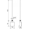 Mexen FA-05W rezistență electrică 450 W, neagră - W958-0450-70