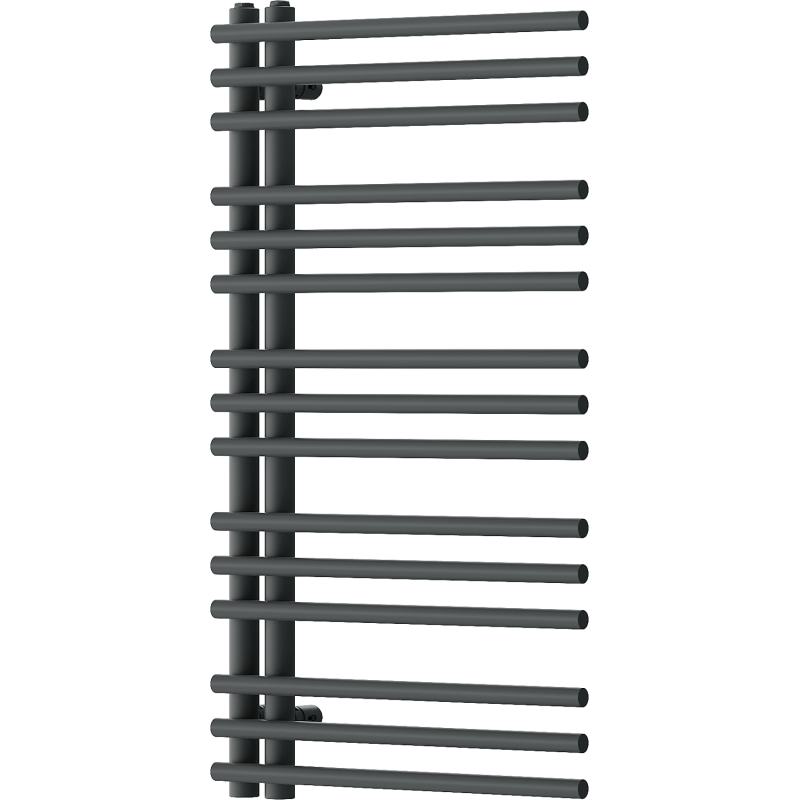 Mexen Neptun dekoratív fürdőszobai radiátor 900 x 500 mm, 369 W, antracit - W101-0900-500-00-66