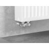 Mexen kétcsöves radiátorszelep DN50, szögletes 1/2"x16 mm, nikkel - W911-016-01