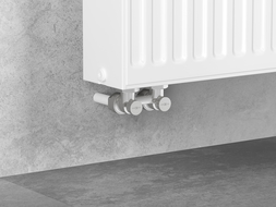 Mexen Uni-Term supapă radiator cu două tuburi DN50, unghiulară 1/2"x16 mm, nichel - W911-016-01