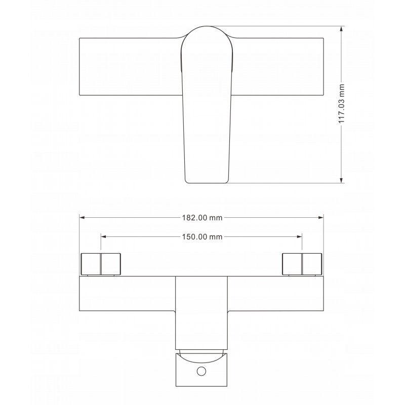 Mexen Erik set de duș montat pe suprafață cu baterie de duș Lynx, negru - 745940205-70