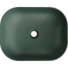 Mexen Rosa chiuvetă pe blat 50 x 40 cm, Verde închis mat - 21095047