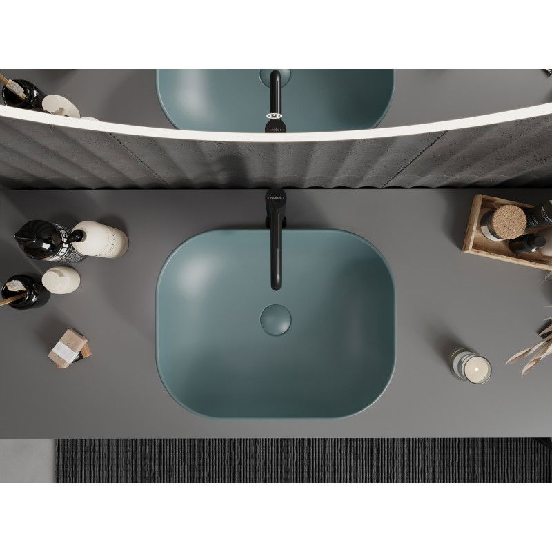 Mexen Rosa 50 x 40 cm-es pult feletti mosdó világoszöld matt - 21095048