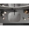 Mexen Rosa lavoar de blat 50 x 40 cm gri deschis mat - 21095061