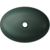 Mexen Cornelia chiuvetă pe blat 50 x 36 cm, Verde închis mat - 21885047