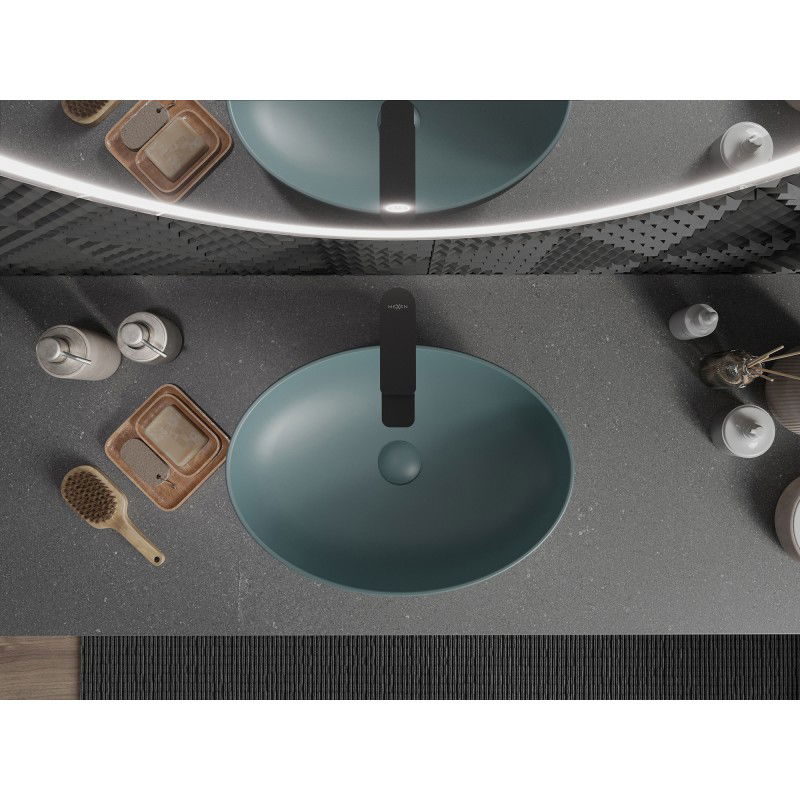 Mexen Cornelia chiuvetă de blat 50 x 37 cm, verde deschis mat - 21885048