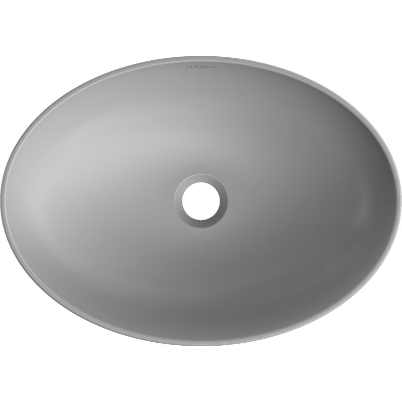Mexen Cornelia chiuvetă pe blat 50 x 37 cm, gri deschis mat - 21885061
