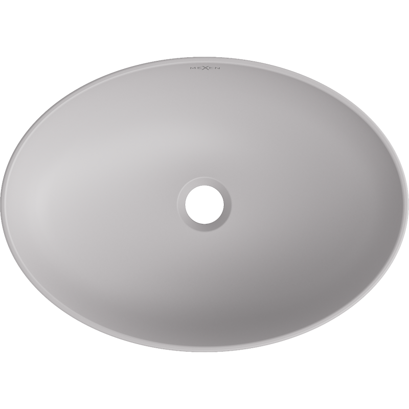 Mexen Cornelia chiuvetă pe blat 50 x 37 cm, gri mat - 21885067