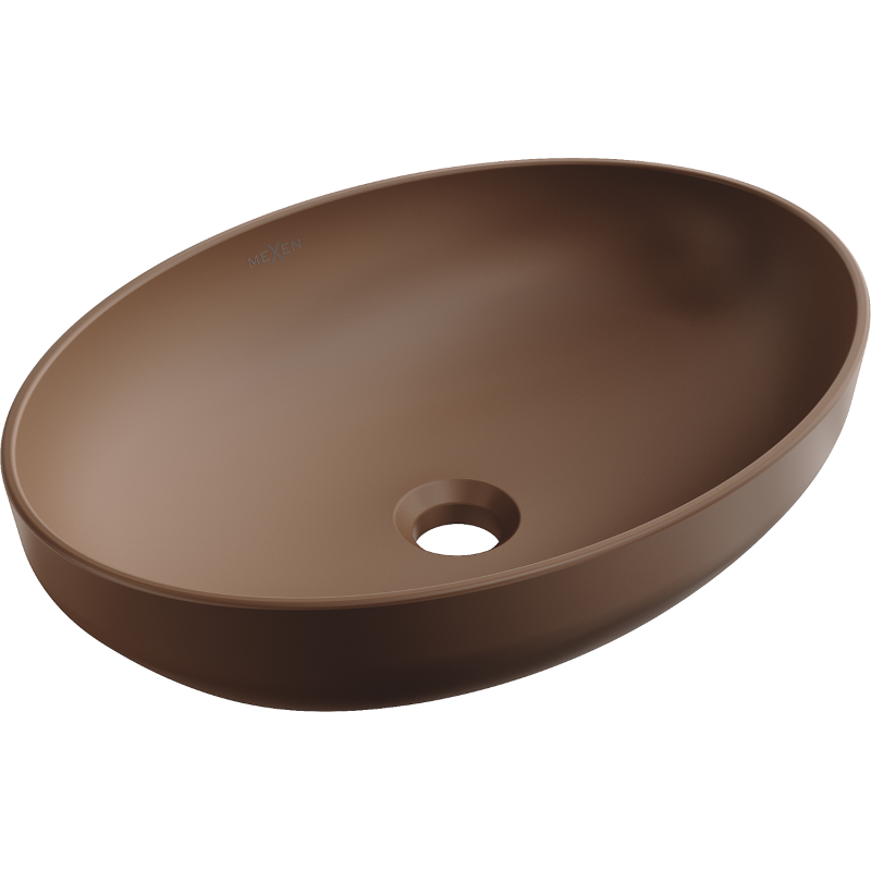 Mexen Cornelia lavoar pe blat 50 x 37 cm, maro mat - 21885068