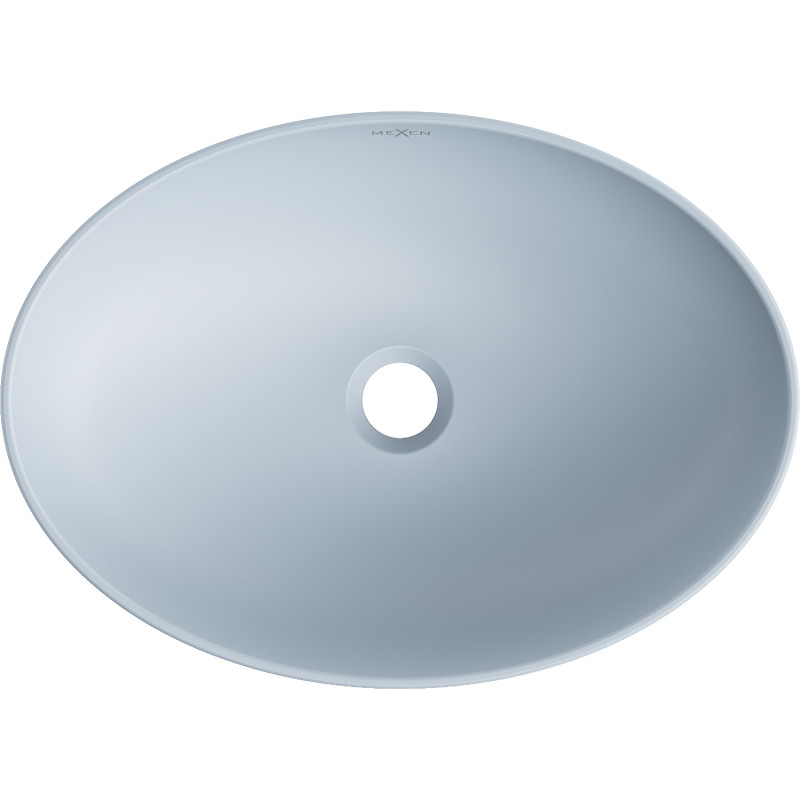 Mexen Cornelia chiuvetă tip bol 50 x 37 cm, gri-albastru mat - 21885069