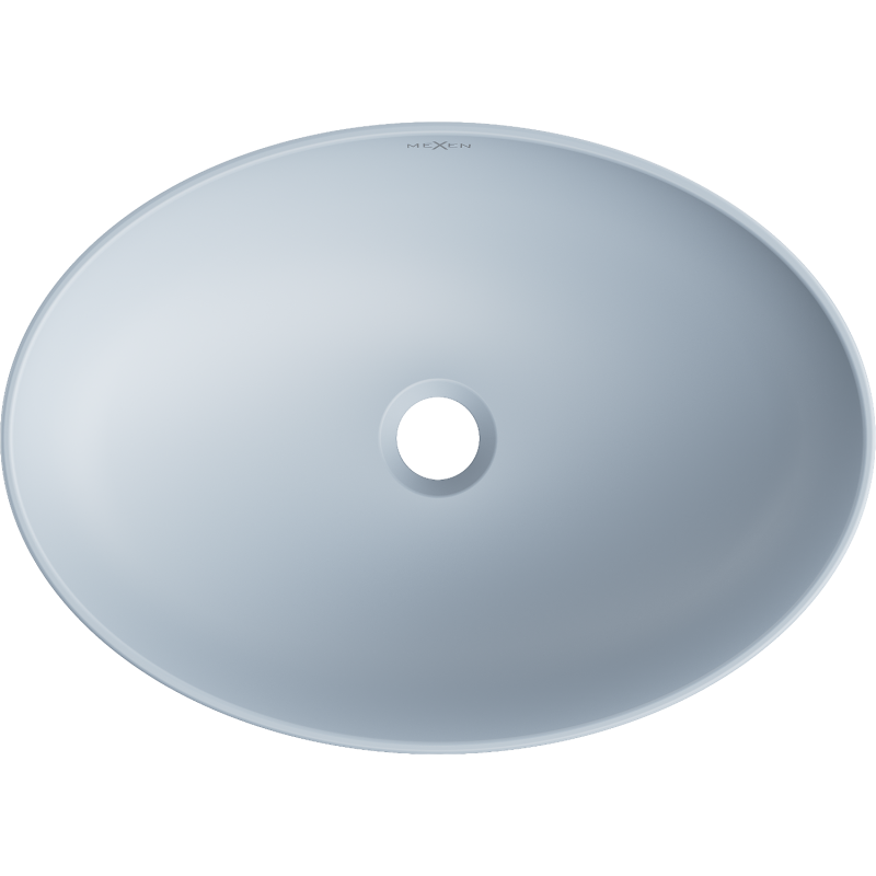 Mexen Cornelia pultra szerelhető mosdókagyló, 50 x 37 cm, szürke-kék matt - 21885069