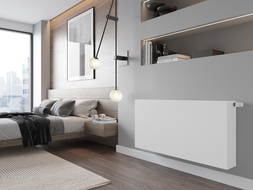 Mexen Flat CCF33 radiator cu plăci 400 x 1300 mm, conexiune inferioară centrală, 2056 W, alb - W6C33F-040-130-00