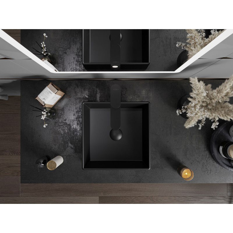 Mexen Goya pultra helyezhető mosdókagyló 35 x 35 cm, fekete matt - 22183585