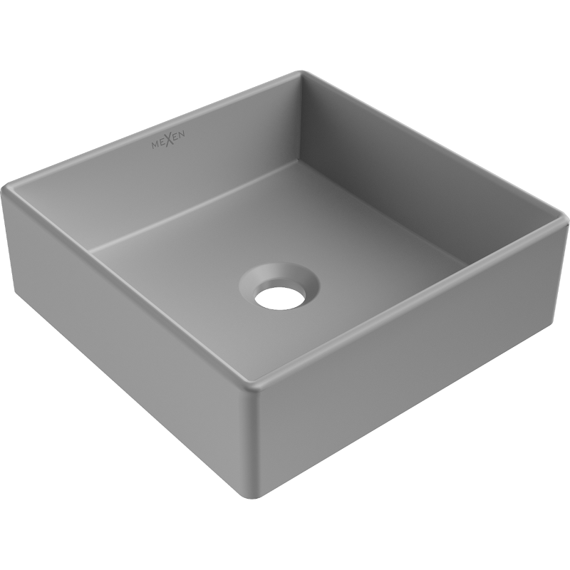 Mexen Goya chiuvetă pe blat 35 x 35 cm, Gri deschis mat - 22183561