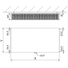 Mexen Flat CCF33 radiátor panel 600 x 600 mm, alsó középső csatlakozás, 1320 W, fehér - W6C33F-060-060-00