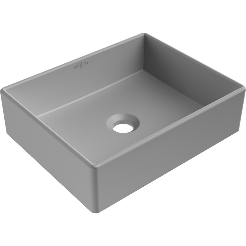 Mexen Goya chiuvetă de blat 40 x 32 cm, gri deschis mat - 22184061