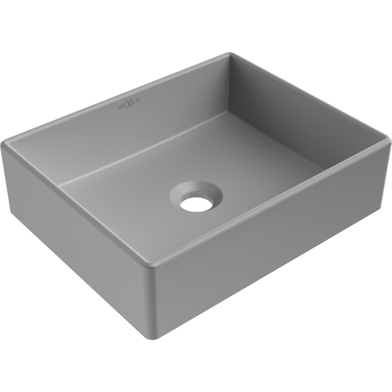 Mexen Goya chiuvetă pe blat 40 x 32 cm, Gri deschis mat - 22184061