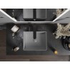 Mexen Goya chiuvetă deasupra blatului 40 x 32 cm, gri deschis mat - 22184061