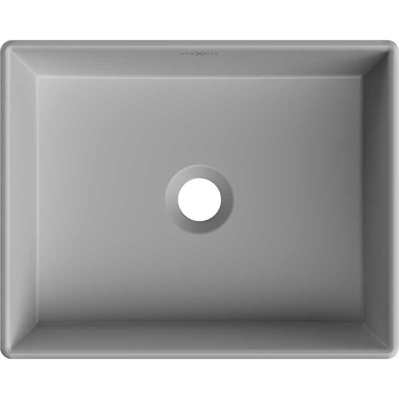 Mexen Goya pult feletti mosdókagyló 40 x 32 cm, világosszürke matt - 22184061