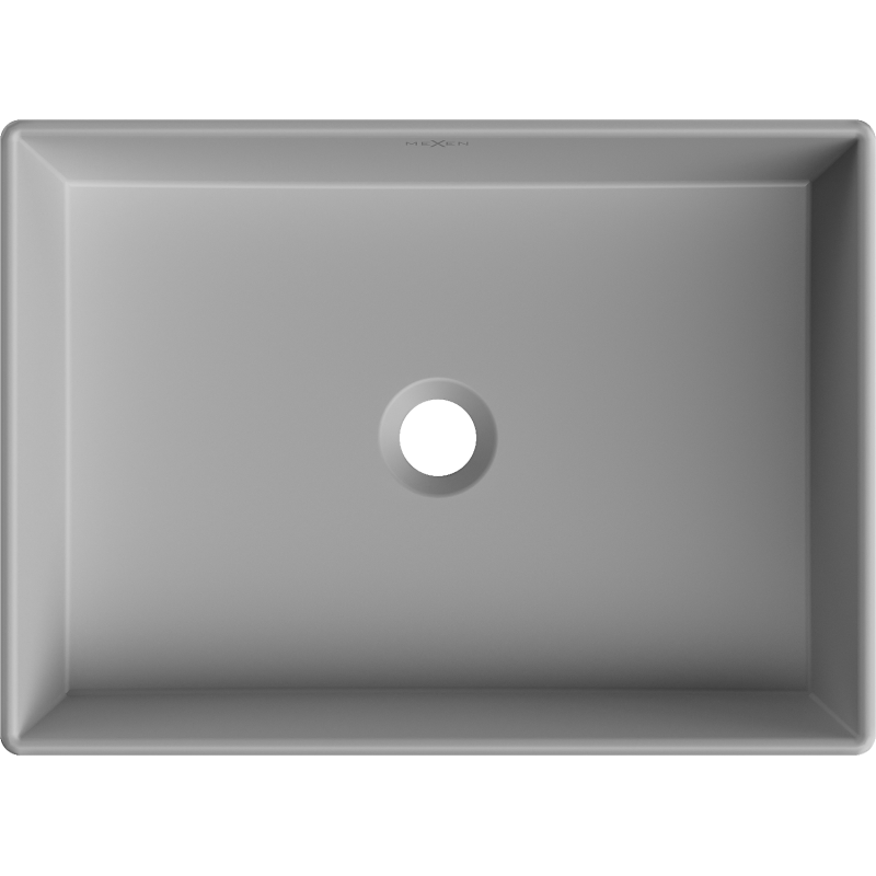 Mexen Goya pult feletti mosdókagyló 51 x 37 cm, világos szürke matt - 22185061