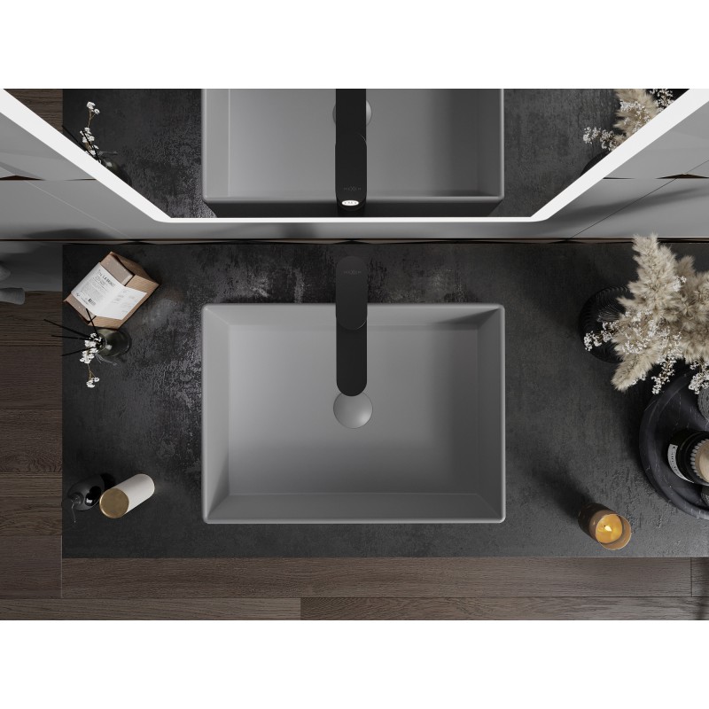 Mexen Goya chiuvetă pe blat 51 x 37 cm, gri deschis mat - 22185061