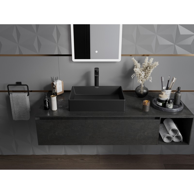 Mexen Goya lavoar de blat 51 x 37 cm, negru mat - 22185085