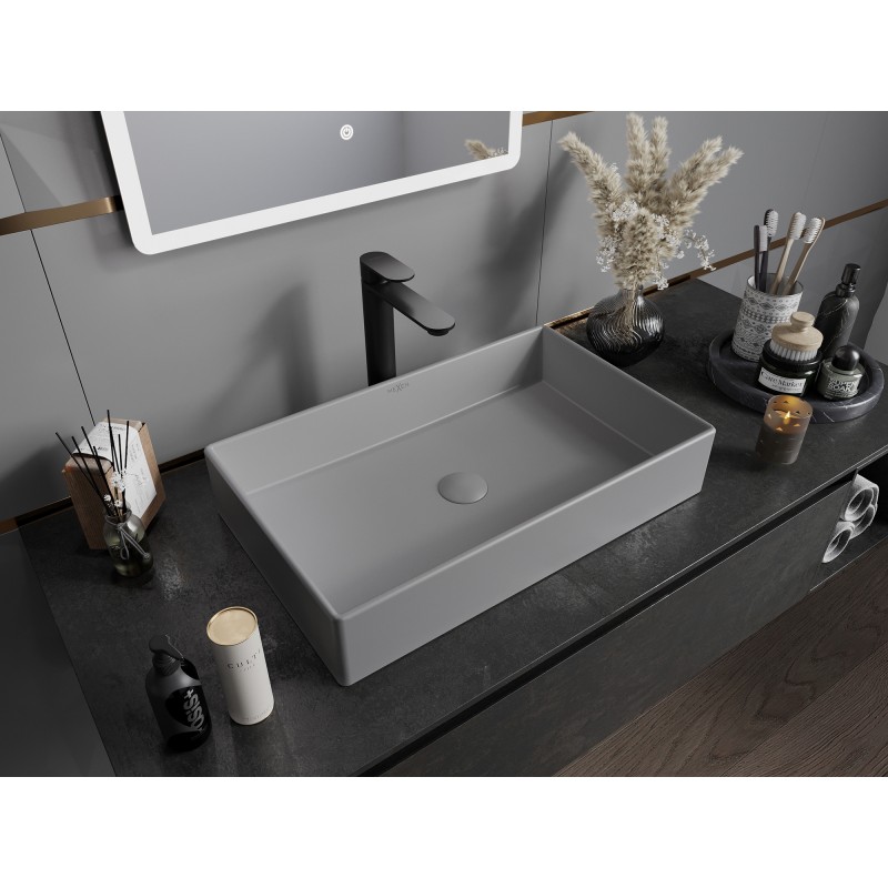 Mexen Goya lavoar pe blat 60 x 37 cm, gri deschis mat - 22186061