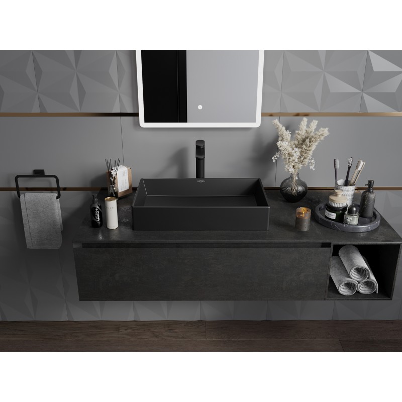 Mexen Goya chiuvetă de masă 60 x 37 cm, negru mat - 22186085