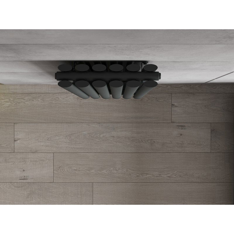 Mexen Dallas dekoratív radiátor 1600 x 360 mm, 1039 W, antracit - W214-1600-360-00-66