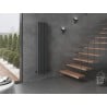 Grătar decorativ Mexen Dallas 1600 x 360 mm, 1039 W, antracit - W214-1600-360-00-66