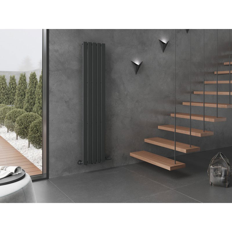 Mexen Boston dekoratív radiátor 1800 x 376 mm, 740 W, antracit - W213-1800-376-01-66