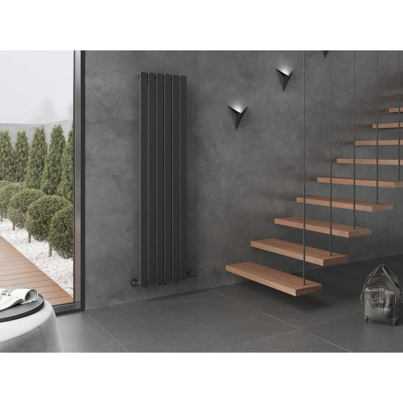 Mexen Boston dekoratív radiátor 1800 x 452 mm, 888 W, antracit - W213-1800-452-00-66