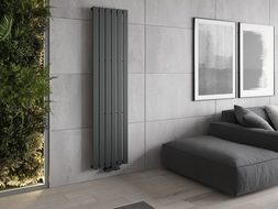 Radiator decorativ Mexen Boston 1800 x 452 mm, 888 W, antracit - W213-1800-452-00-66