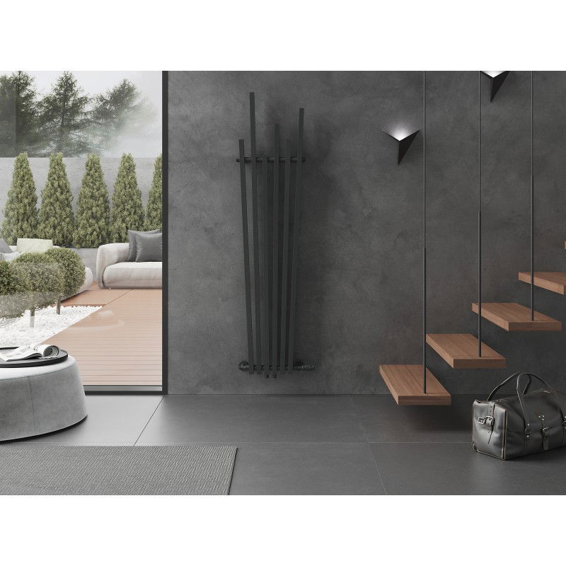 Mexen Omaha dekoratív radiátor 1800 x 420 mm, 655 W, antracit - W208-1800-420-00-66