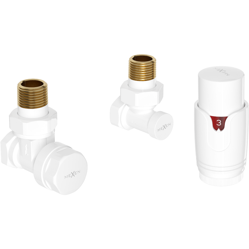 Mexen G00 termosztatikus készlet, fehér, W901-900-20