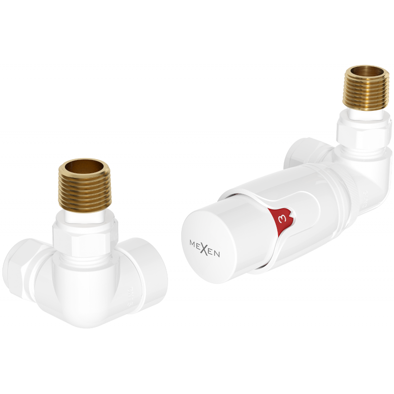 Mexen G00 set termostatic axial, alb - W903-900-20
