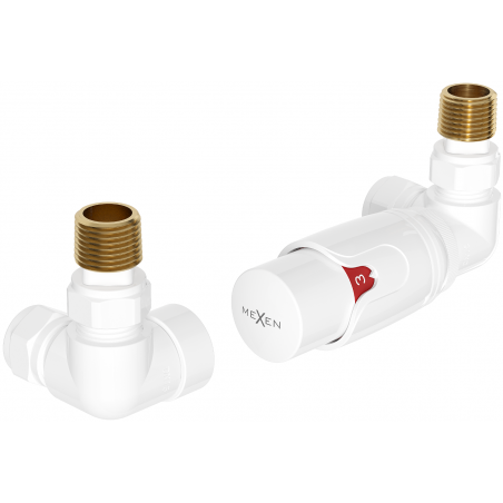 Mexen G00 termosztatikus tengelykészlet, fehér - W903-900-20